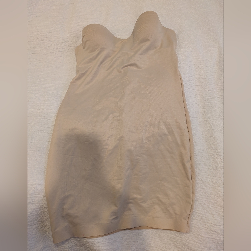 Strapless Nude Bodycon Dress